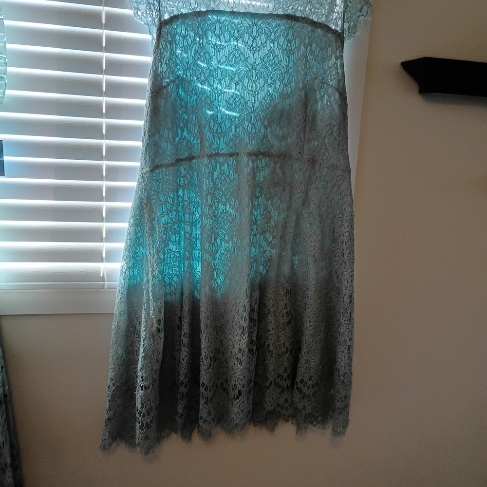 Elegant Lace Ombre Dress